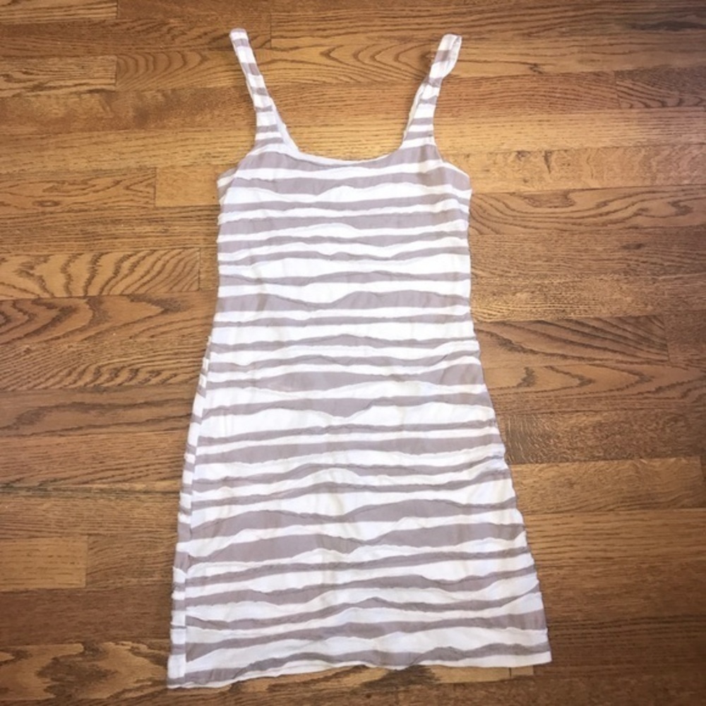 Free People bodycon raw edge mini dress size s